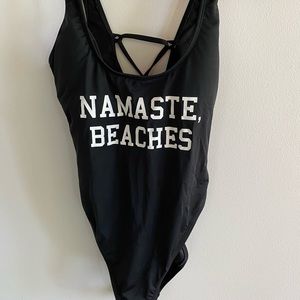 One piece bathing suit
